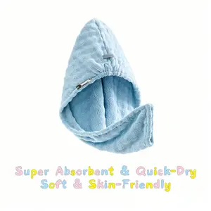 Ultra Absorbent Microfiber Hair Towel Wrap, Fast Drying Hair Turban for Women, Anti-Frizz Solution for All Hair Types, Salon-Quality Style Tool bath comfort shower cap bathroom must-have