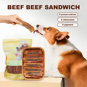 Beef-Filled Snack 260g, Double-Layer Chewy, Helps Clean Teeth, High Protein, Low Fat, Reward For Dogs Of All Life Stages