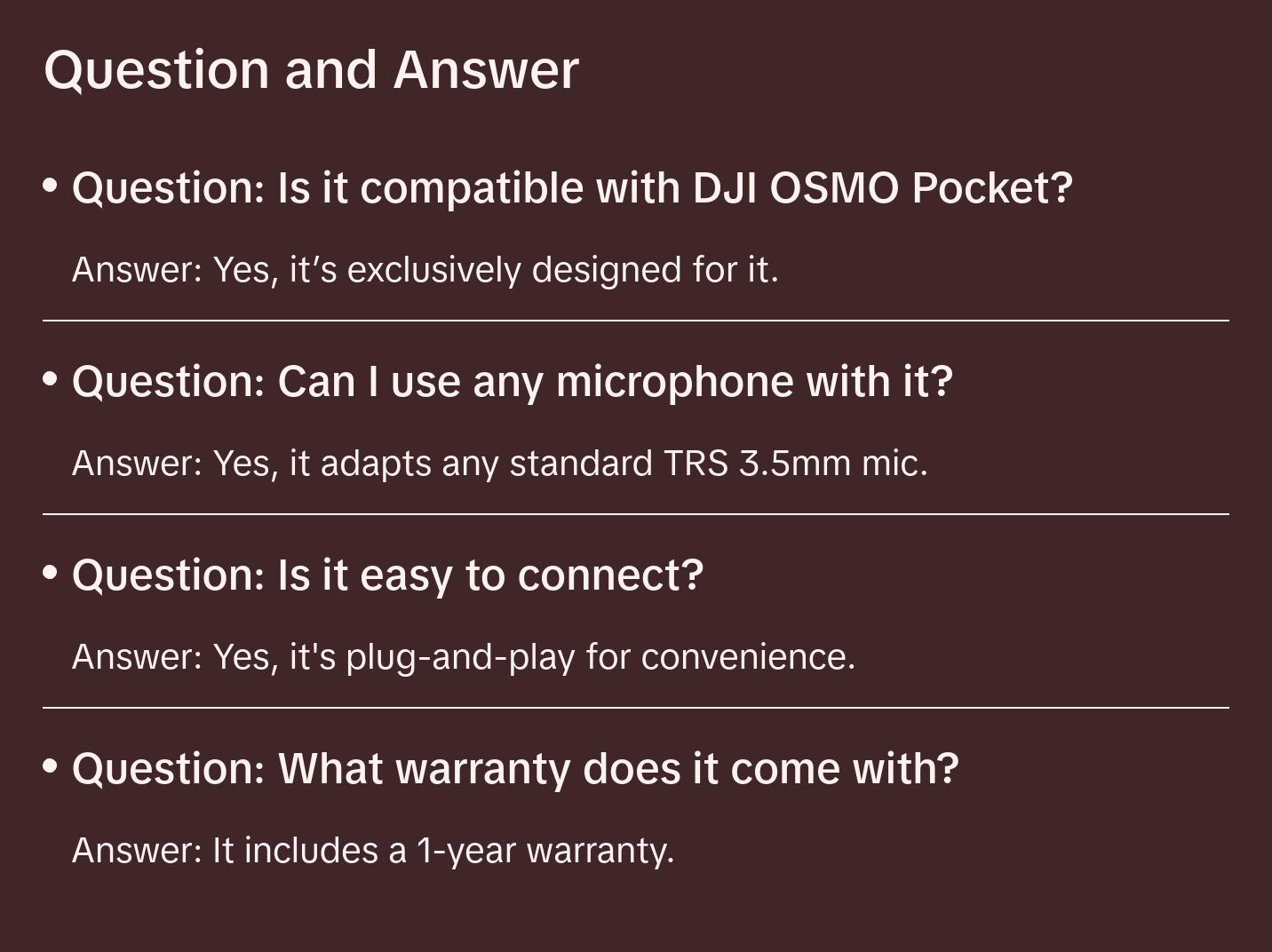 Movo | PMA-1 | Microphone Adapter for DJI OSMO Pocket