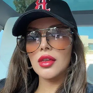 Shadz GAFAS XL "COUNTRY Posche" Oversized Women Sunglasses UV400 Protection Aviator Metal Frame Gradient Design Glamour Touch Unisex Polarized Wrap Around