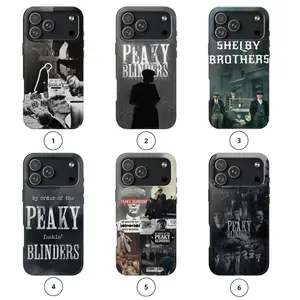 Vintage Peaky Blinders The Immortal Man Phone Case – British Gangster Shelby Style Aesthetic Cover, Retro Mafia Series Collage iPhone Case Gift