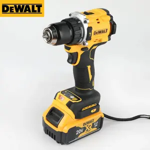 DEWALT DCD805 20V XR Brushless Hammer Drill Driver | Compact 1/2 in Cordless Power Drill for Wood Metal Masonry Installation Construction Repair | 2 Speed 2000RPM 90Nm Torque 34000BPM Impact LED Work Light tool  set