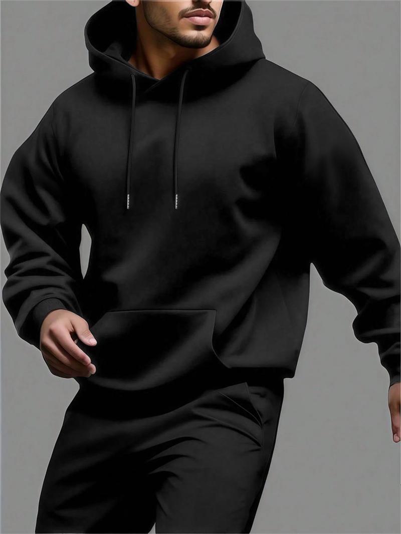 Men's spring and autumn thin long-sleeve pocket personalized hoodie fashion casual sports street trendy brand outdoor men's clothing with a hat, suitable for cool weather in spring and autumn