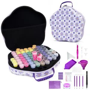 Diamond Painting Storage Bag Flower Shape Daisy Handbag Nail Art Beads Container Storage Tool Accessories