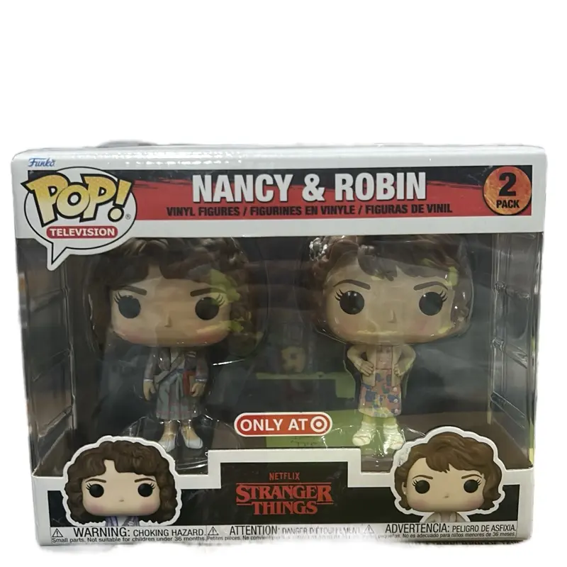 Funko Pop Vinyl Figures - Nancy and Robin 2-Pack, Stranger Things Collectible Bobblehead Set