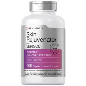 Horbäach Skin Rejuvenator with Verisol | Bioactive Collagen Peptides | 200 Caplets | Non-GMO, Gluten Free Supplement