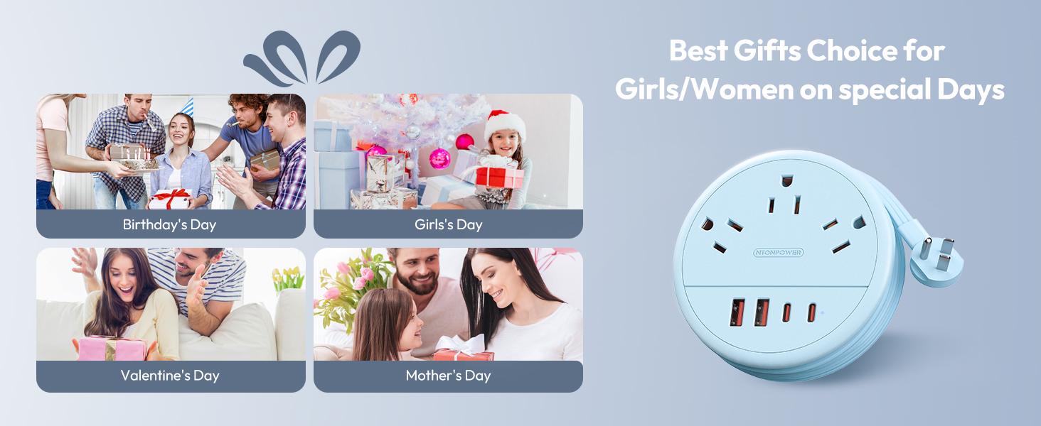 NTONPOWER Travel Power Strip Cruise Essentials approved Round Strip 3 AC Outlets 4 USB Ports (2 USB C) 20W 4FT Wrapped Around compact Extension Cord Home Office Perfect Gift for Travel Essentials NTONPOWER Travel Power Strip Cruise Essentials approved Round Strip 3 AC Outlets 4 USB Ports (2 USB C) 20W 4FT Wrapped Around compact Extension Cord Home Office Perfect Gift for Travel Essentials