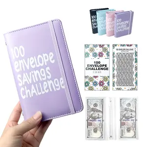 100 Days Money Saving Challenge Coin Envelope BudgetStorage Book - Binding Covers With Daily Savings Tracker,Habit-Forming System, And Cash Savings Goal Of $5050Develop A Consistent Savings Habit
