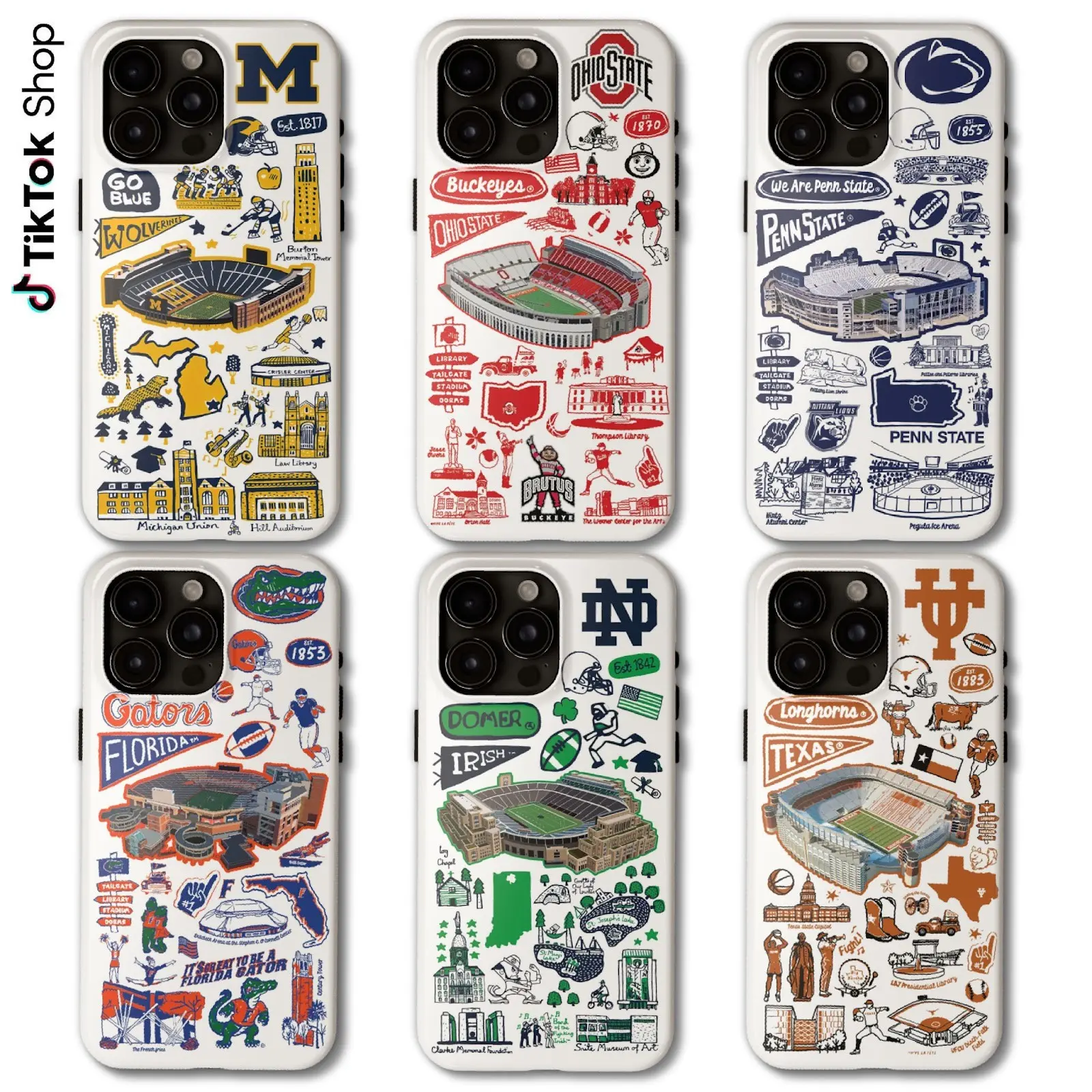 National Collegiate Athletic Association Team College Football Phone Case Part 1 - Smartphone/Cellphone/Handheld Devices Protection Cover, Varsity College Sports Gift for iPhone 17 Air Pro Max, Casing