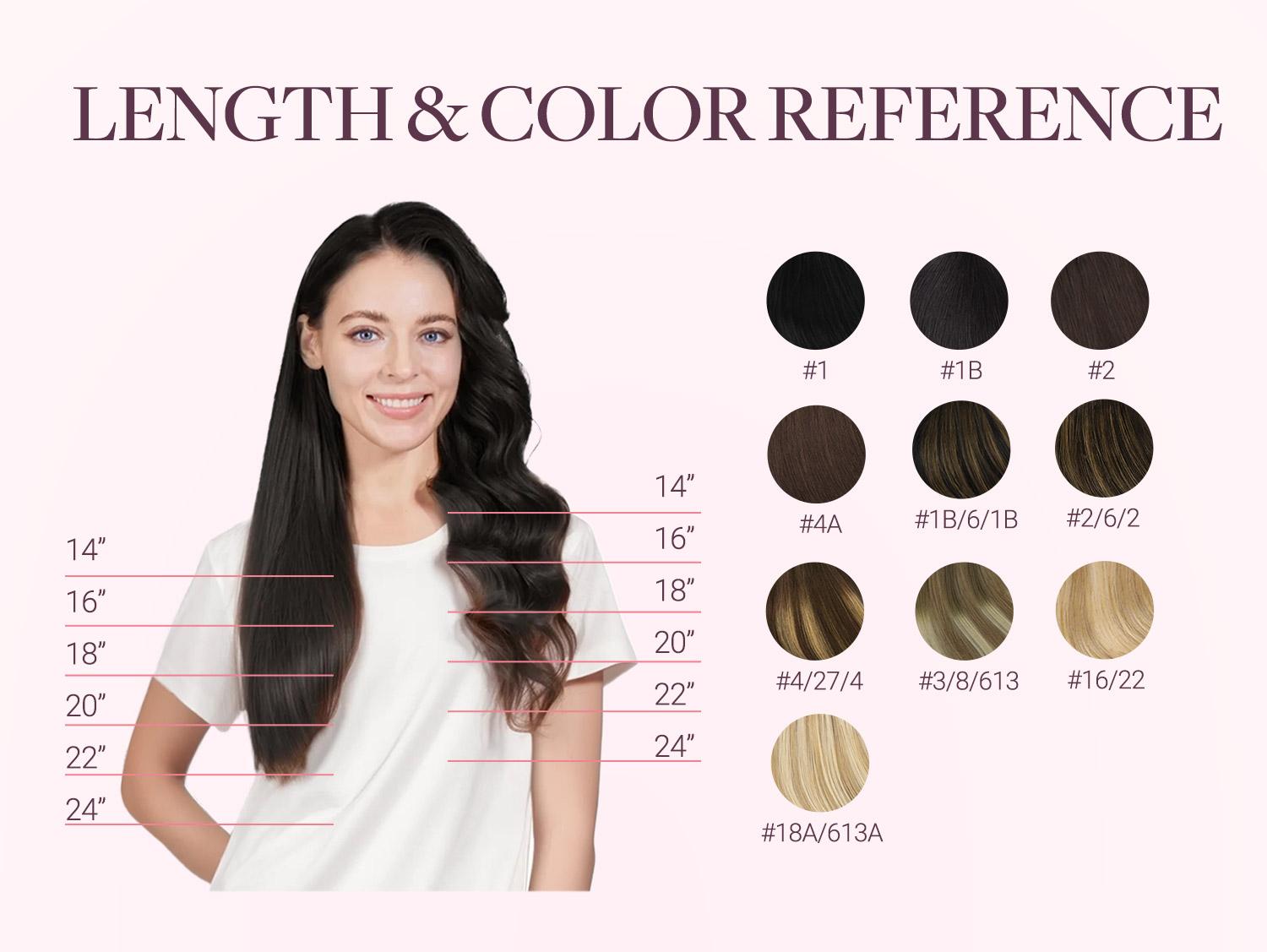 Seamless Clip in Human Hair Extensions 14-22 Inch Real Human Hair Clip Ins for Natural and Seamless Look