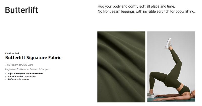 CRZ YOGA Secretsculpt Womens Butterlift Scrunch Butt Workout Leggings 25" /28"- No Front Seam High Waisted Yoga Pants Booty CRZ YOGA Secretsculpt Womens Butterlift Scrunch Butt Workout Leggings 25" /28"- No Front Seam High Waisted Yoga Pants Booty