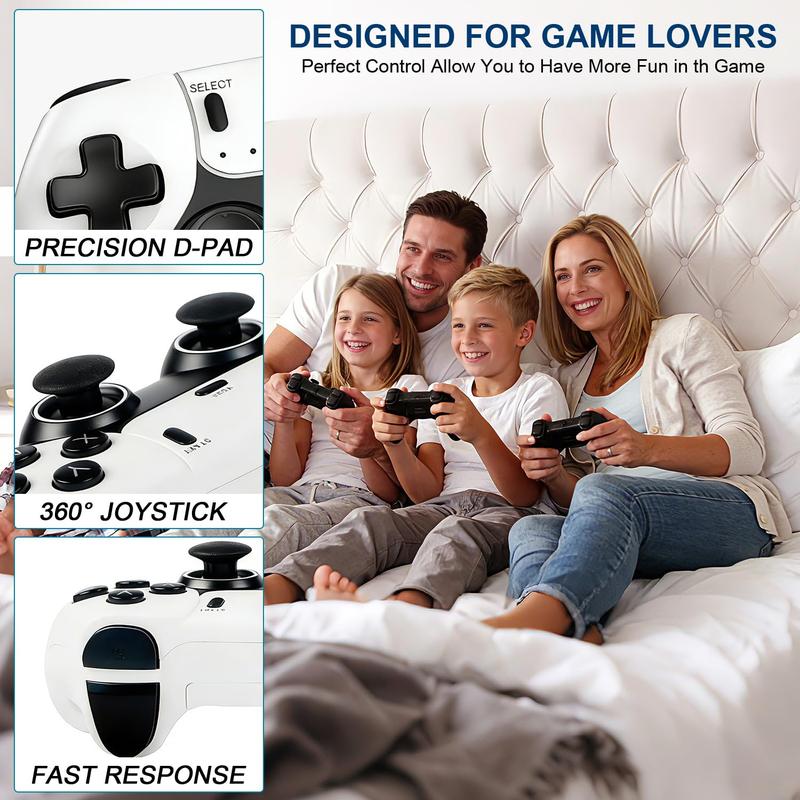 2026 All-New Upgrade M15 Retro Gaming Stick Pro 128GB 4K Video Game Console with 40000+ Classic Games 23 Emulators Dual 2.4G Wireless Controllers Plug and Play for TV Portable Electronic