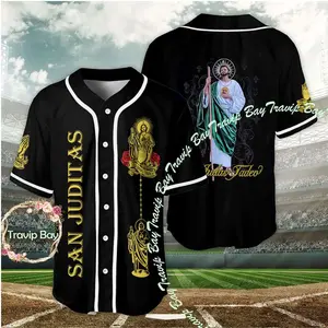 San Judas Tadeo Baseball Jersey - Catholic Faith Apparel - Gift for Him/Her
