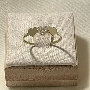 14k gold heart ring