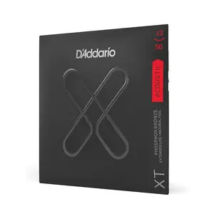 D'Addario XTAPB1356 XT Phosphor Bronze Acoustic Guitar Stringse, Medium, 13-56 D'Addario XTAPB1356 XT Phosphor Bronze Acoustic Guitar Stringse, Medium, 13-56