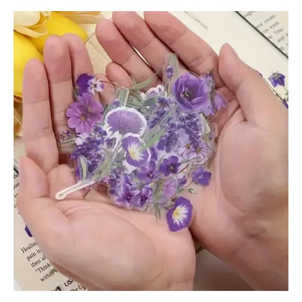 Flower Decorative Stickers for Scrapbook Planner Crafts