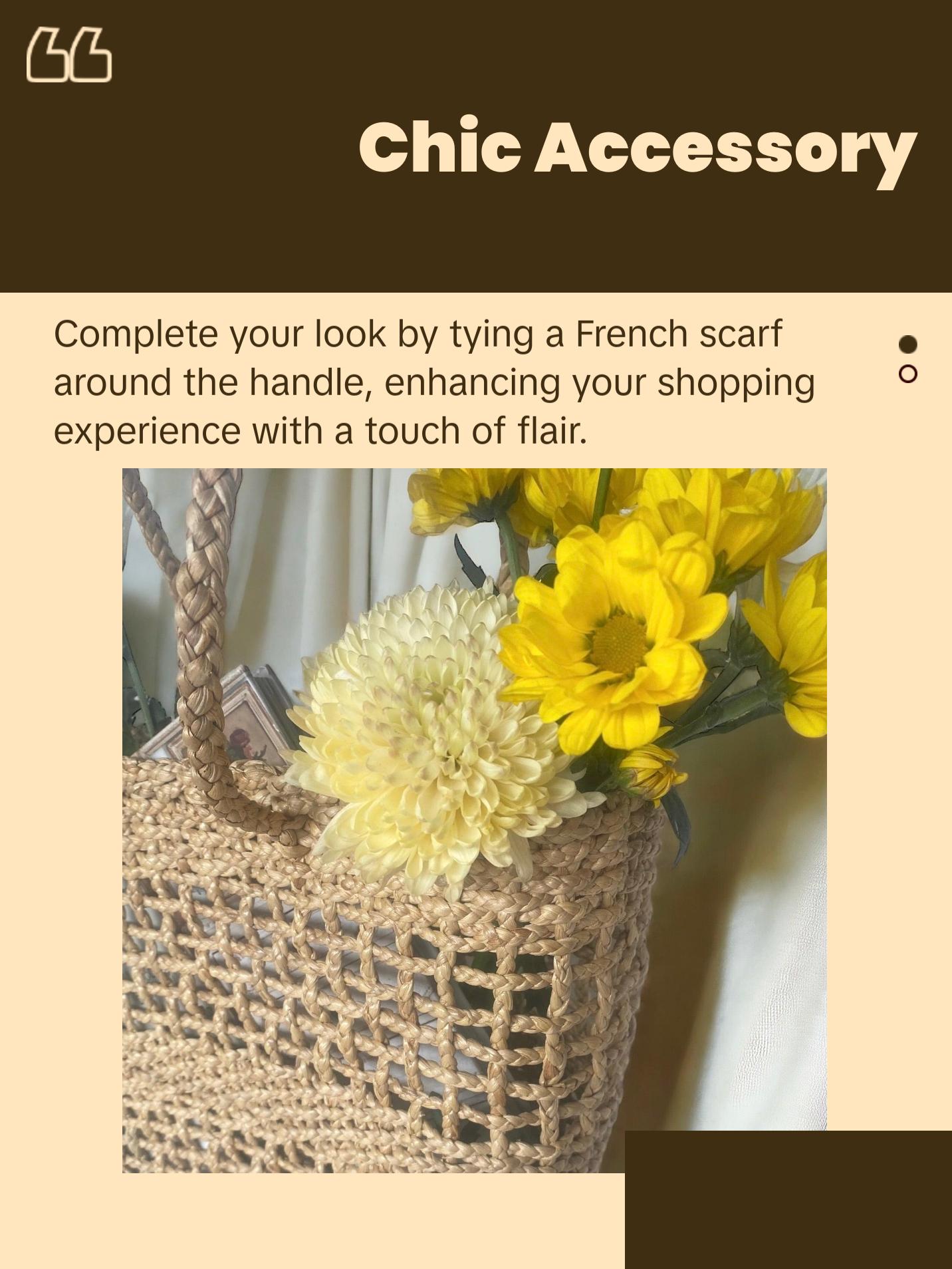 Handwoven French Market Bag