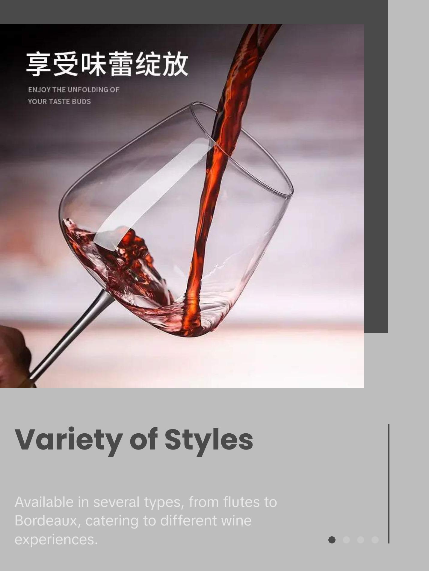 High-End Wine Glass - Ranging from Flutes to Bordeaux Style