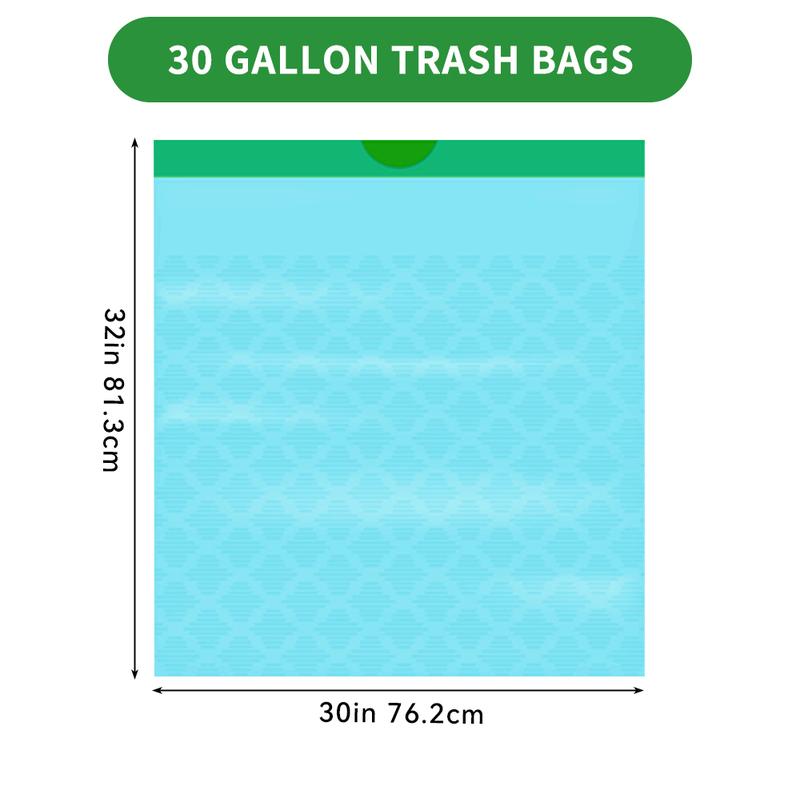 Scotts 30 Gallon Boxed Disposable Non-Rip Blue Large Drawstring Garbage Bags for Large Kitchen Trash Cans, Super 113.5 Liter Industrial, Garden, Home, Commercial Multi-Purpose Cleaning Supplies - Durable, Leak-Proof, Easy to Use Trash Bags