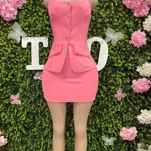 Set 2 pieces casual top + falda todo tipo de ocacion