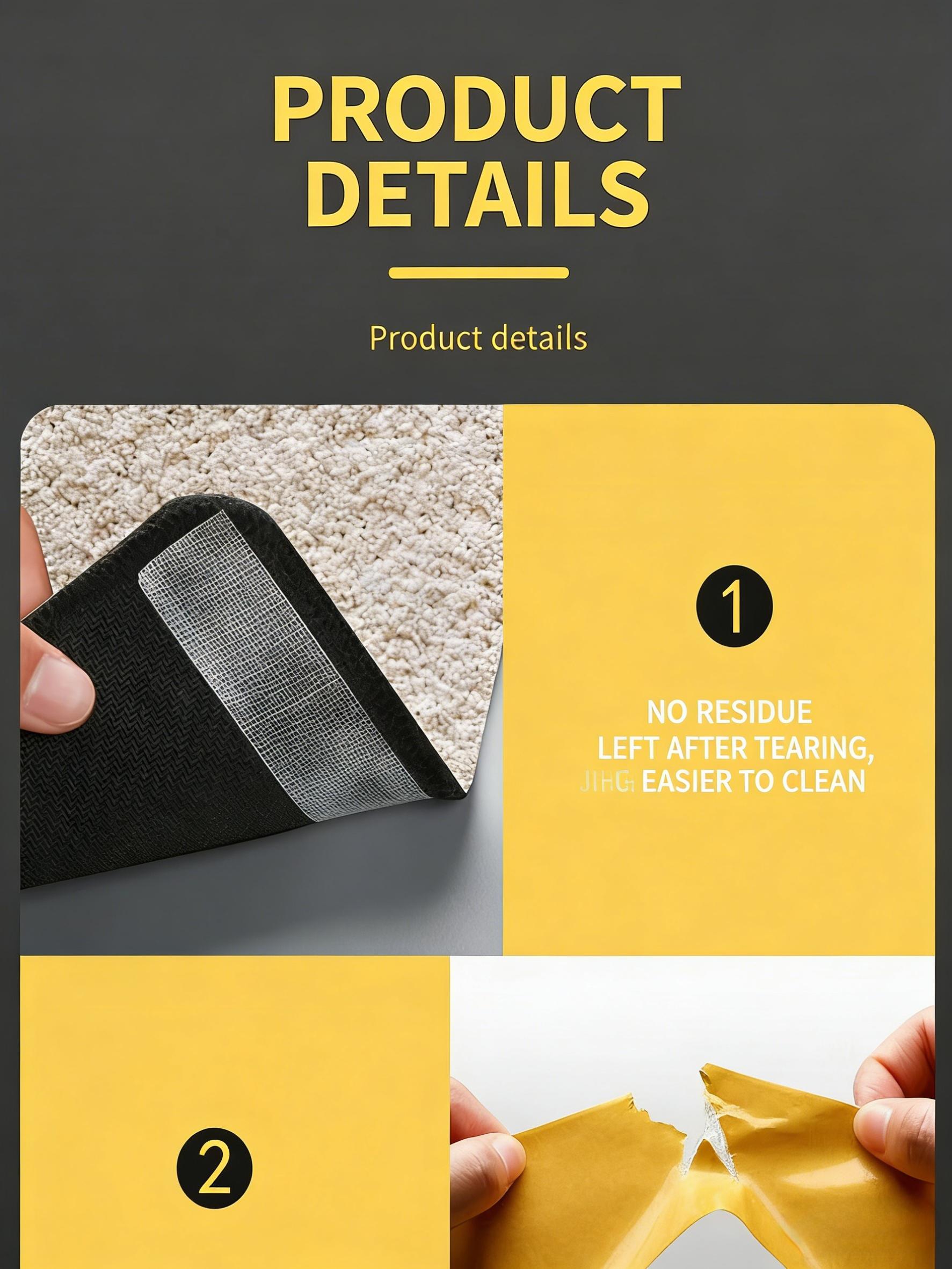 Heavy-Duty Double Sided Tape, Strong Adhesive, Waterproof & Removable, No Residue, Ideal for Carpet, Wallpaper, Balloons & Home Use Heavy-Duty Double Sided Tape, Strong Adhesive, Waterproof & Removable, No Residue, Ideal for Carpet, Wallpaper, Balloons & Home Use