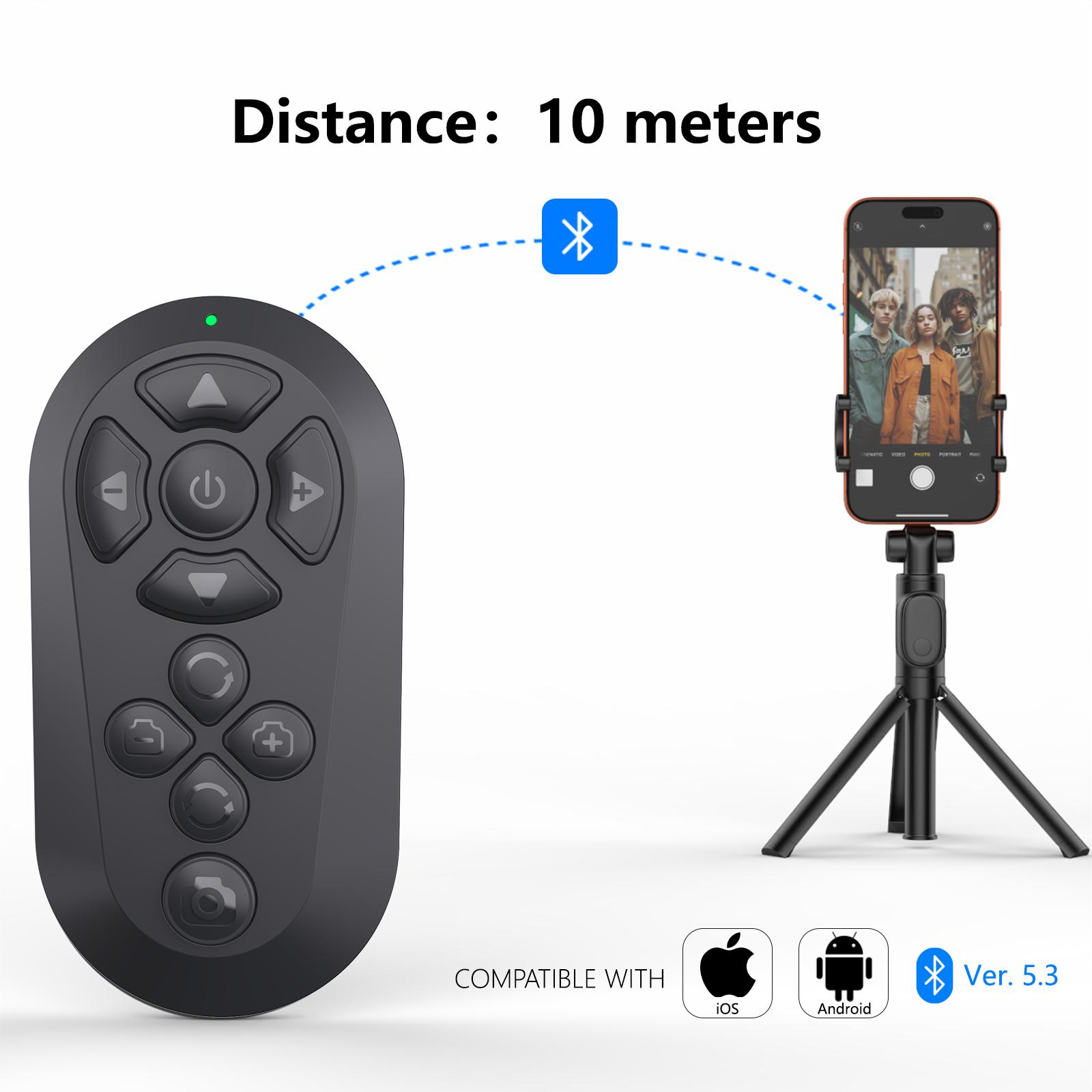 Xring 2026 NEW Release Remote Control for TikTok Scrolling , Wireless Scroller Page Turner, Camera Shutter Video Recording for iOS Android, Cellphone Selfie Accessory,Upgraded