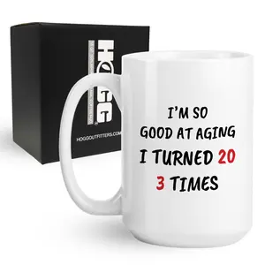 Turned 20 3 Times Coffee Mug