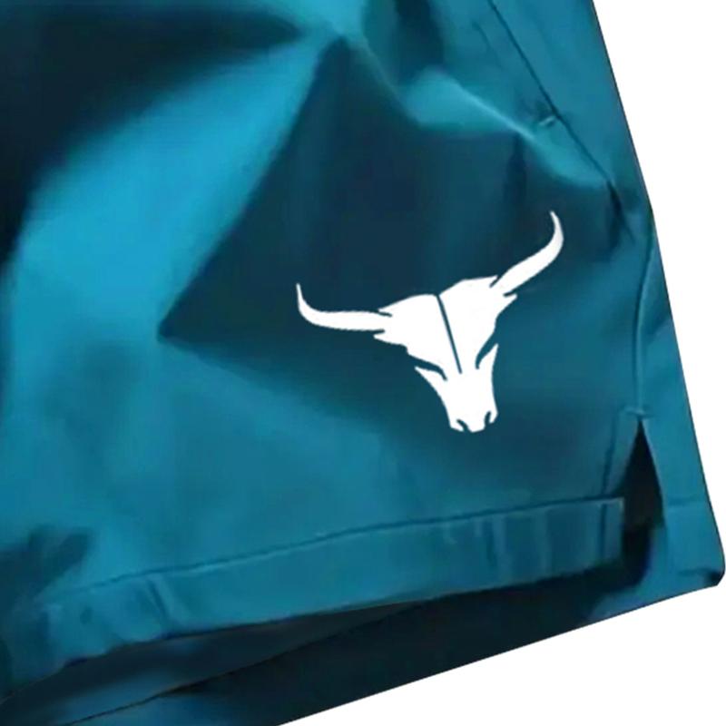 Men's lightweight shorts with drawstring waistband made of non-stretch fabric, perfect for swimming, volleyball, and workouts | Athletic shorts suitable for poolside wear and casual outings