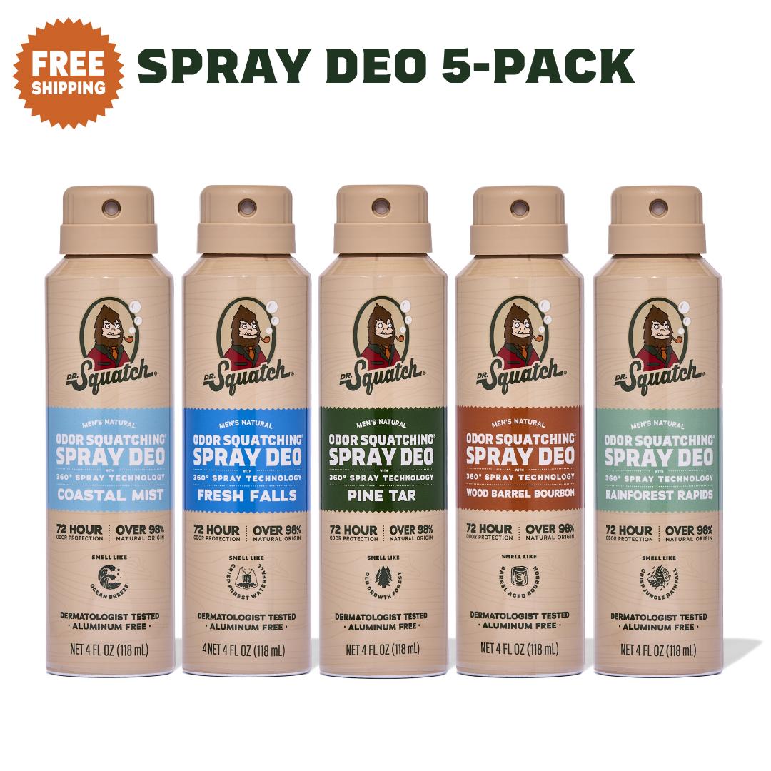 Deodorant 5-Pack - Dr. Squatch - Body Care For Men