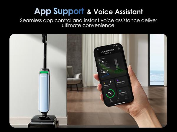 Tineco Floor One S9 Artist Pro Wet Dry Vacuum Cleaner, 22kPa Suction, 360° SmoothDrive, Anti-Tangle Design, 185°F Flashdry, 75 Min Runtime, Dual-Edge Cleaning, 180° Lay-Flat