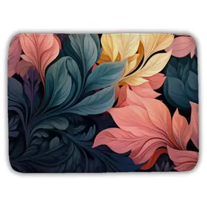 MWW C1BM17247XNBK3 17x24 in. Plush Pastel Bloom Yellow Bath Mat - Microfiber Foam, Non-Skid Backing, Quick Drying Home Bathroom Decor Accent