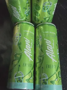 Alani Nu Energy Drink | Lime Slush | 4 PACK | 12 fl. ounces | 200mg of Caffeine | 4 PACK |