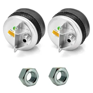 2 pack of TORQUE Air Spring Bag w/Hardware Kit for Kenworth Trucks (Replaces Firestone 9622, W01-358-9622, Kenworth K303-22, Goodyear 1R11-221) (2 x TR9622)