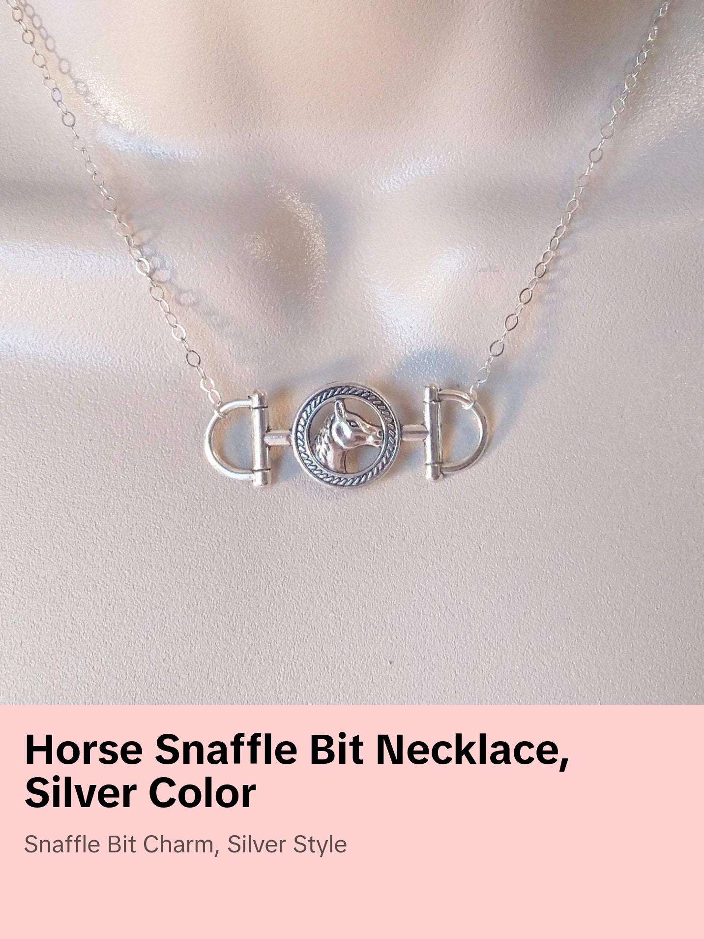 Horse Necklace, Horse Snaffle Bit Necklace, Silver Necklace, Silver Jewelry, Animal Jewelry, Equestrian Jewelry, Christmas Gift, Gift Ideas Horse Necklace, Horse Snaffle Bit Necklace, Silver Necklace, Silver Jewelry, Animal Jewelry, Equestrian Jewelry, Christmas Gift, Gift Ideas