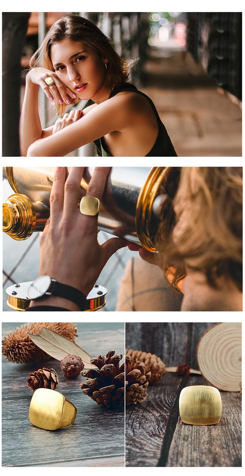 Aprilery Chunky Square Signet Ring – Bold & Versatile Cocktail Ring for Women & Men, Smooth Matte Finish, Solid Construction, Anti-Tarnish, Hypoallergenic, Elegant & Stylish, True to Size, Ideal for Large & Medium Hands - Greenish Aprilery Chunky Square Signet Ring – Bold & Versatile Cocktail Ring for Women & Men, Smooth Matte Finish, Solid Construction, Anti-Tarnish, Hypoallergenic, Elegant & Stylish, True to Size, Ideal for Large & Medium Hands - Greenish