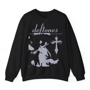 Deftones Tour Sweatshirt Menswear Baggy Handmade Crewneck Medium Personalized Tops 100% Cotton Printed Design Comfortable Unisex Wear