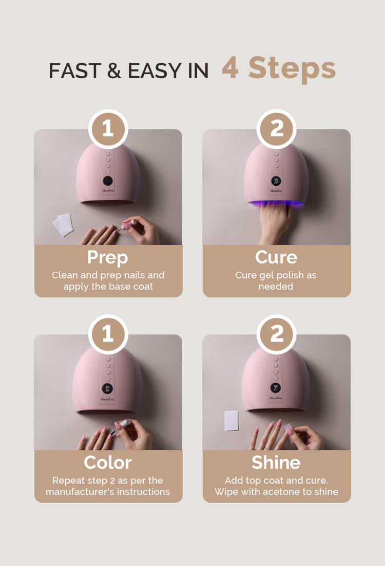 New Upgraded P-PLUS30GT Rechargeable Cordless UV/LED Nail Lamp Cures All Gels, Especially Builder, Hard, Extension, Acrylic & Chrome Gel Polishes