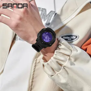 Men's Outdoor Sports Digital Watch, Waterproof Electronic Wristwatch with Pedometer, Calorie Counter and Countdown Function outdoorfun