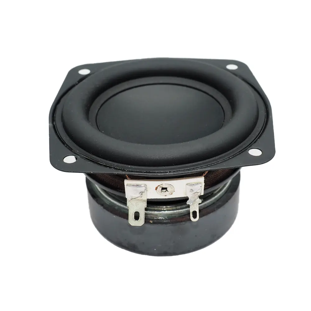 3-Inch (78mm) 4-Ohm 15W Super Bass Square Subwoofer Speaker - Bass Boost, Auxiliary Input, NFC Enabled, DIY Home Theater Bookshelf Speaker for Audio Music Use, Auxillary Input, Audio Sound System, Compact Design Speakers