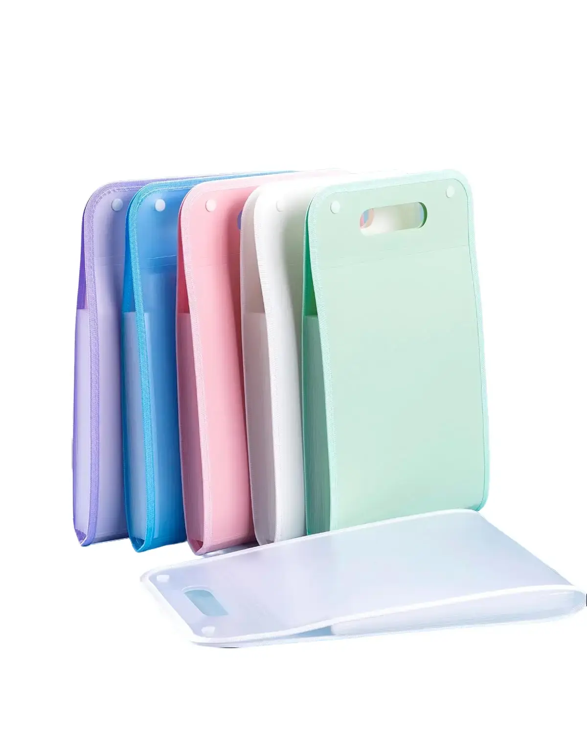 Semi-Transparent Vertical Expanding Accordion File Folder | 13-Pocket Document Organizer with Index Labels, Fits A4 & Letter Size, Ideal for School Home Office Paper & Receipt Storage