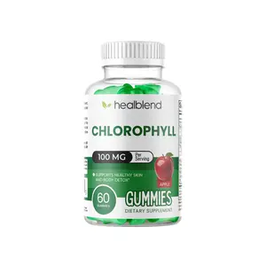 Healblend Chlorophyll Gummies – 100mg Detox & Internal Deodorant | Apple Flavor | Skin Glow Support