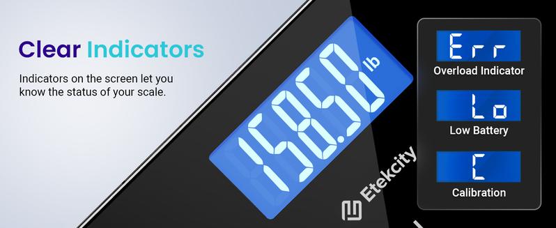 Etekcity Bathroom Scale for Body Weight, Highly Accurate, Large Size and Backlit LCD Display, Tempered Glass, 400 Pounds Healthcare Weight Scale holidayhaul Weighing Scale, EB9380H