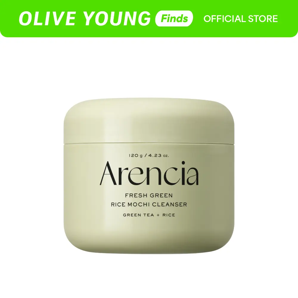 [Arencia] Fresh Green Rice Mochi Cleanser 4.23 oz. (120g)ㅣ Gentle Foaming Facial Cleansing for Clogged Pores and Acne-Prone Skin