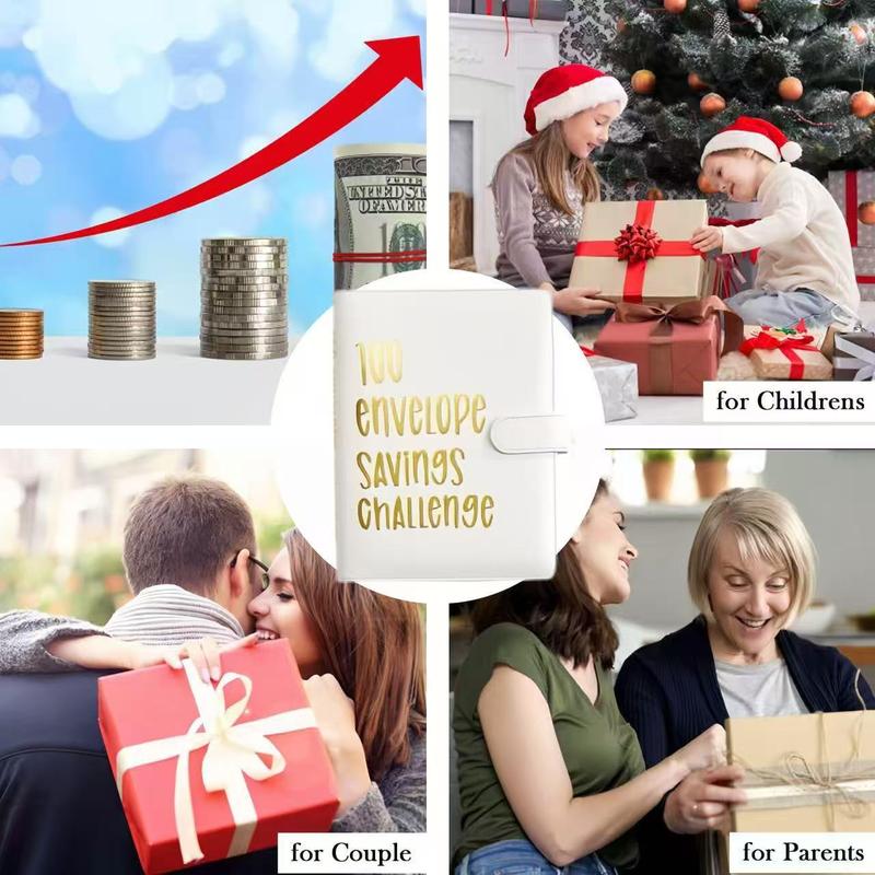 100 Envelopes Money Saving Challenge, Savings Challenges Book with Cash Envelopes, A5 Budget Planner Book to Save $5,050, Easy and Fun Way to Save $5,050