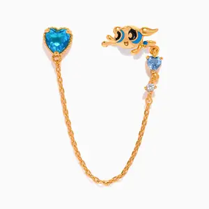 The Powerpuff Girls Bubbles Stud + Ear Cuff