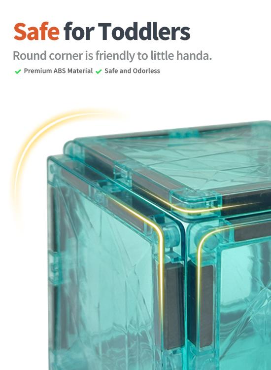 【Upgraded & Jumbo Set】100PCS,YRZtiles Magnetic Tiles,Magnet Building Blocks Cubes Construction Stacking Educational Assembly Toy Preschool STEM Play Creative Playboard for Toddler Kids Ages 3+,Kids Toys Christmas gift for 3 4 5 6 Year Old,