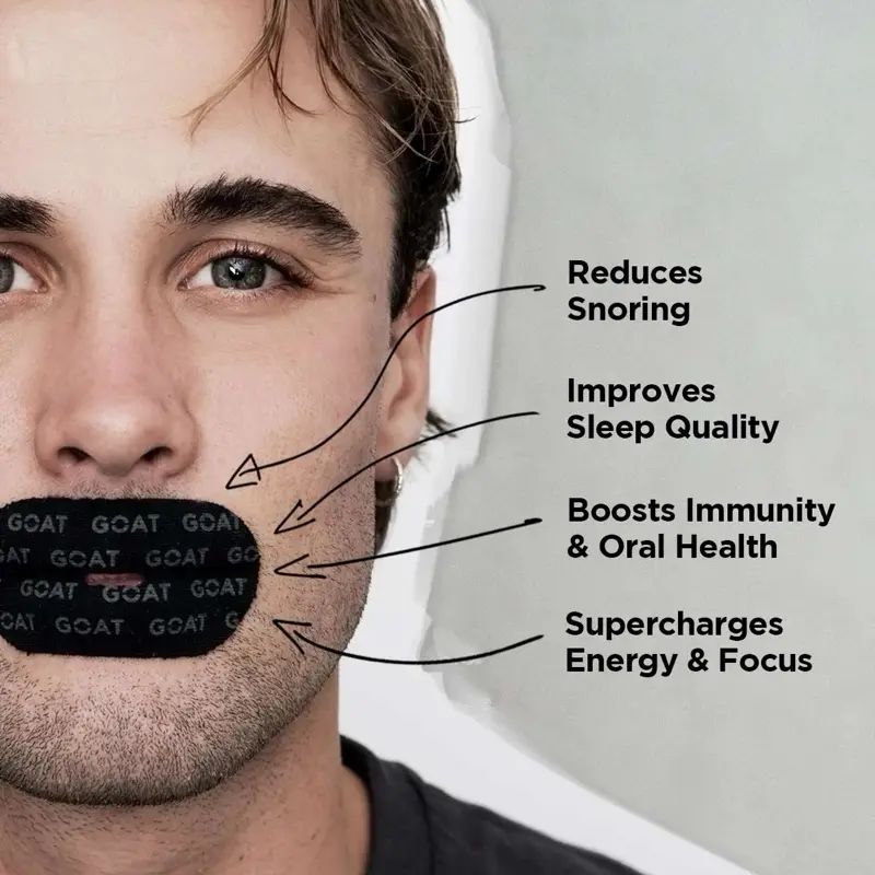 Mouth Tape for sleeping, one month supply, mouth tape, black, gentle, adhesion & 30/60 Strips, sports accessories, Anti Snoring Sticker Snoring Relief Sticker