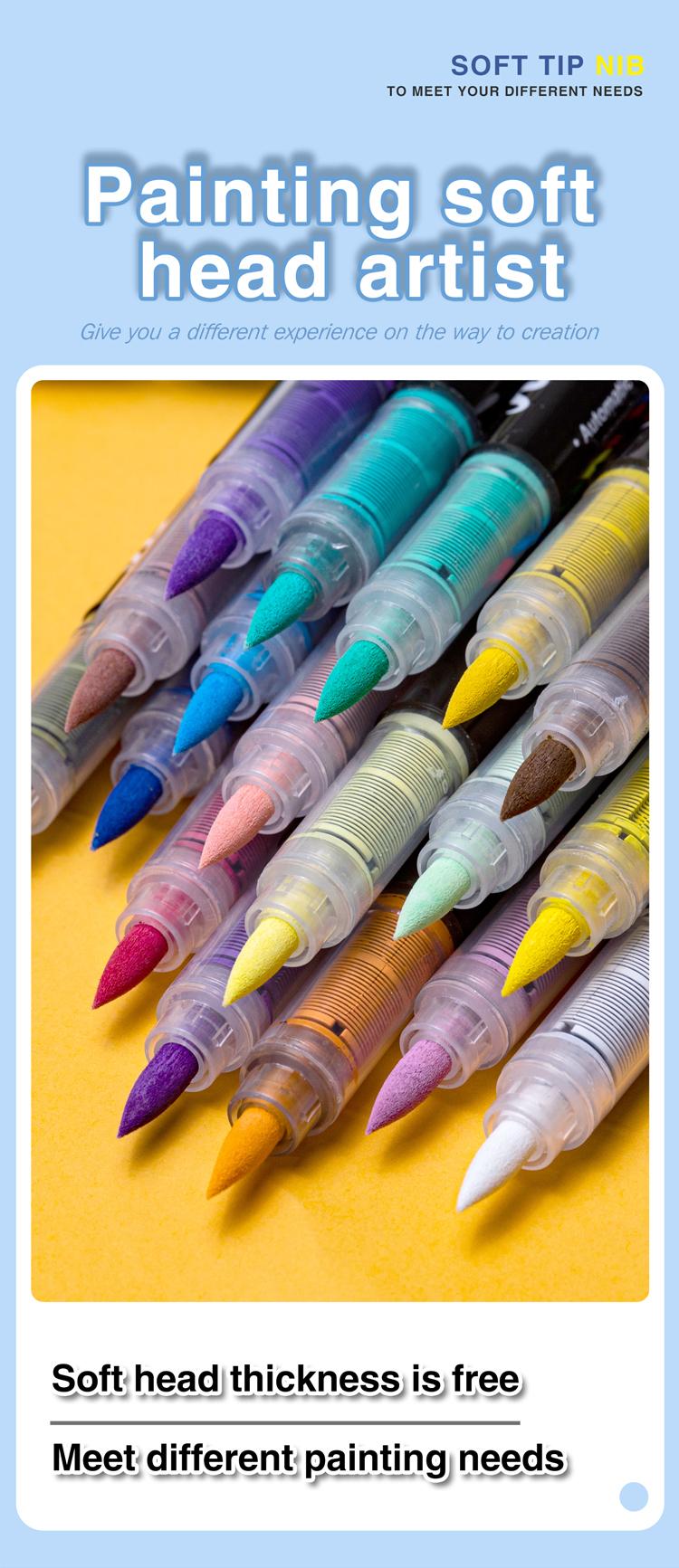 [Limited Sales] 360/288/240 Acrylic Paint Markers Direct Liquid Ink Control System Professional Grade for Rock Painting Canvas Glass Plastic Fabric & Creative Crafts Christmas Gift