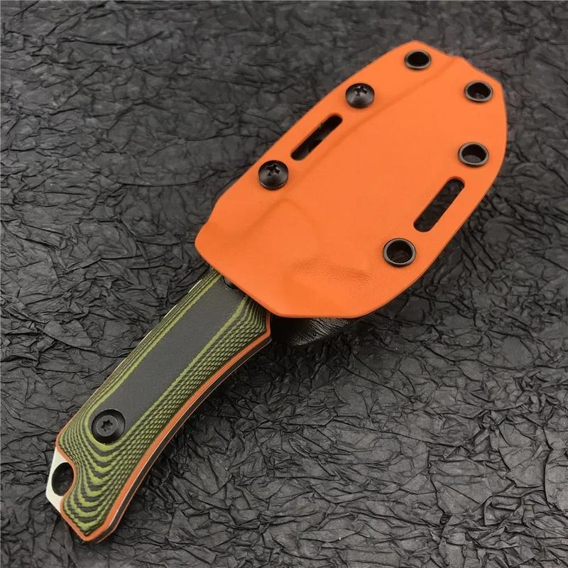 15017 Fixed Blade Outdoor Knife with Sheath – 8Cr13MoV Steel & Textured G10 Handle | Camping Knife, Hiking Knife, Fishing Knife & Everyday Utility Tool | Durable EDC Gear & Great Gift for Outdoor Lovers