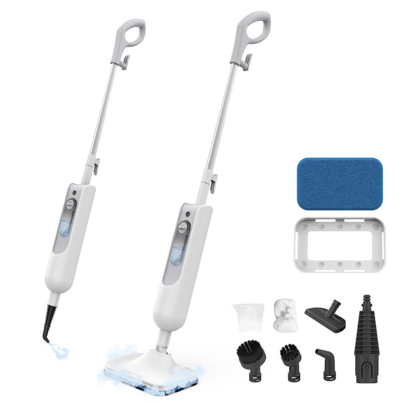 [FebFaves]10-in-1 Portable Handheld Steam Mop Cleaner, 212℉ High-Temperature Cleaning and Sanitizing Household Mop for Floors, Tiles, Walls, Glass, and Stubborn Grease.